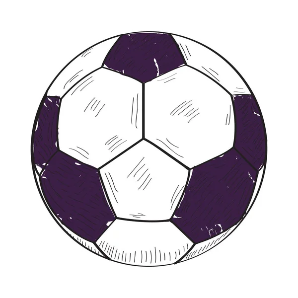 Retro fotboll boll — Stock vektor