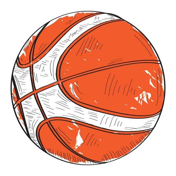 Retro basketbol topu — Stok Vektör