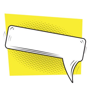 İzole komik konuşma balonu