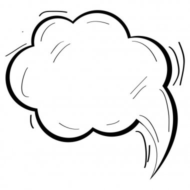 İzole komik konuşma balonu