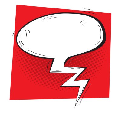 İzole komik konuşma balonu