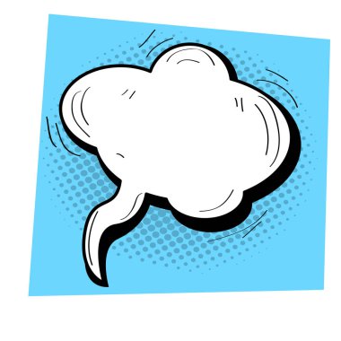 İzole komik konuşma balonu