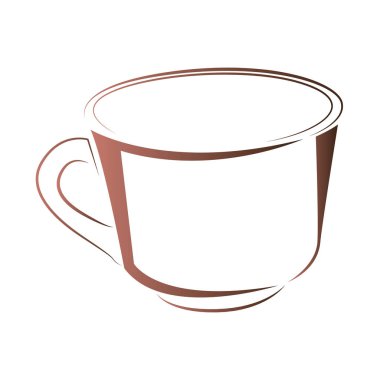 İzole soyut kahve kupa logosu