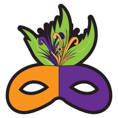 izole karnaval maskesi