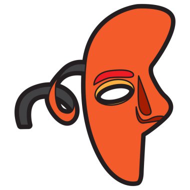 izole karnaval maskesi