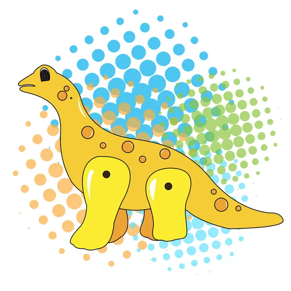 Jouet isolé de dinosaure — Image vectorielle