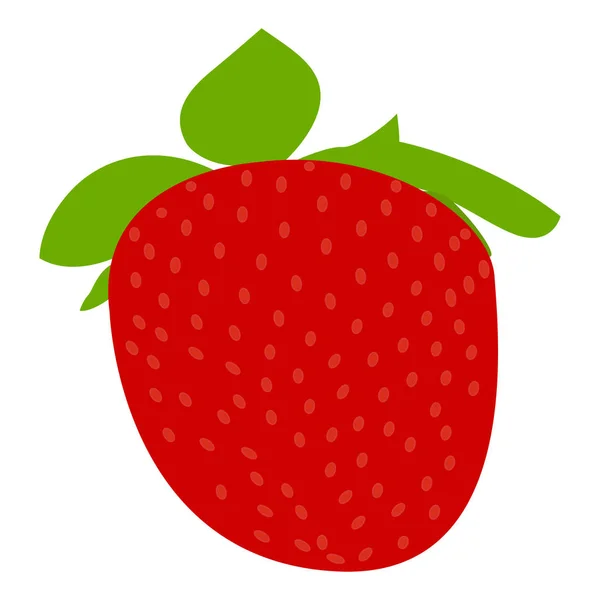 Isolated strawberry fruit — Stock Vector