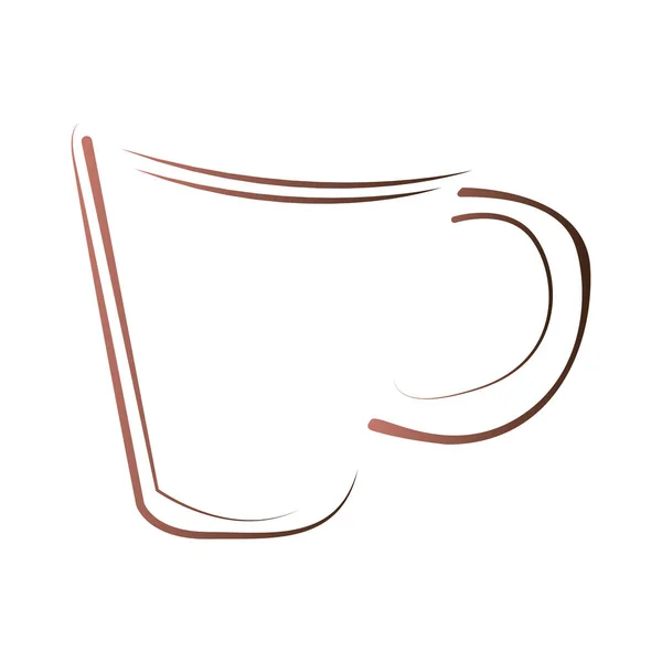Logo isolé de tasse à café abstrait — Image vectorielle