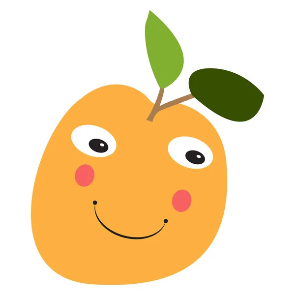 Aislado naranja feliz — Vector de stock
