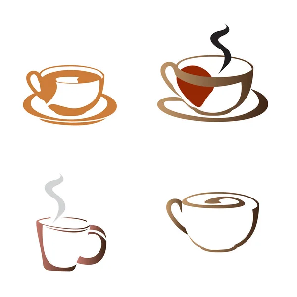 Logotipos de café — Vector de stock