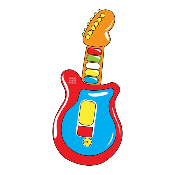 分離のギターのおもちゃ — ストックベクタ