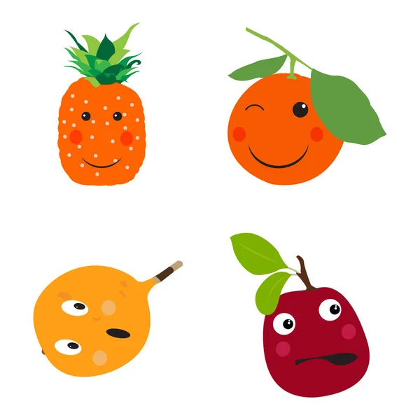 Conjunto de frutas — Vector de stock