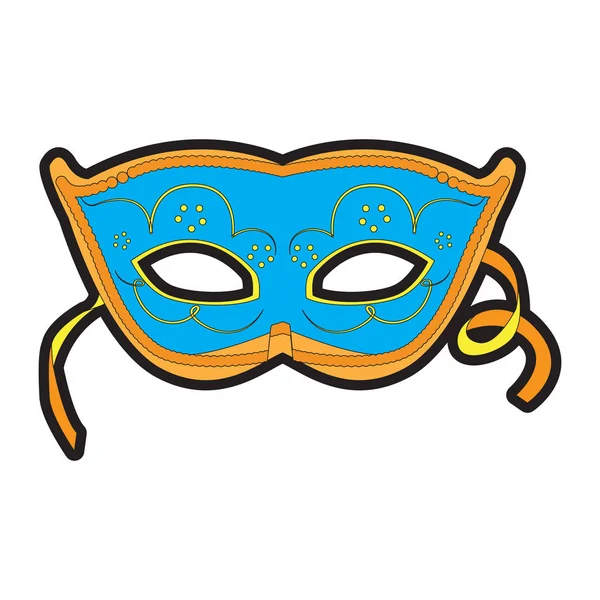 Izole karnaval maskesi — Stok Vektör