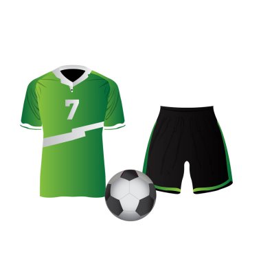 İzole futbol üniforma