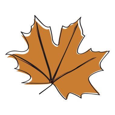 İzole sonbahar yaprak