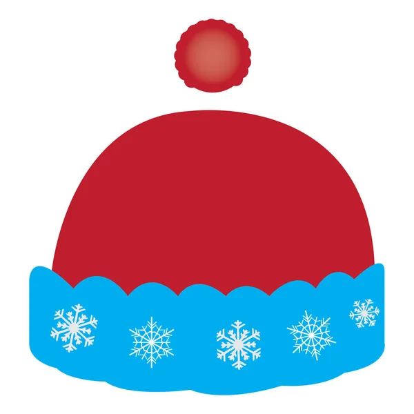 Chapeau de Noël isolé — Image vectorielle