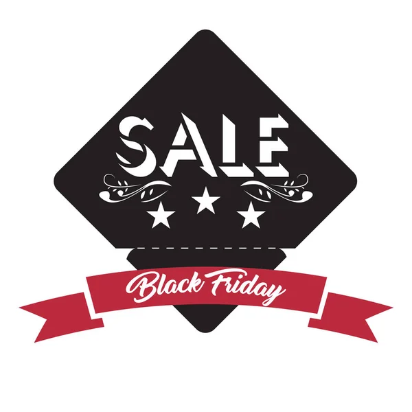 Vintage black friday label — Stock Vector