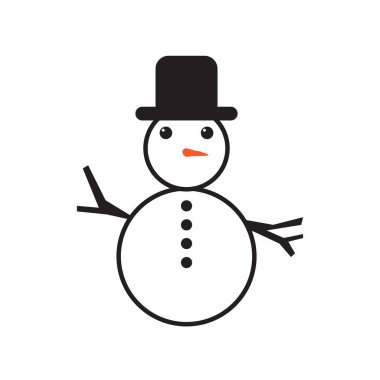 İzole edilmiş kardan adam simgesi