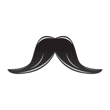 İzole bıyık simgesi