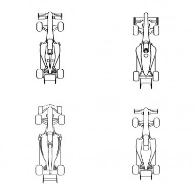 Arabalar yarış seti