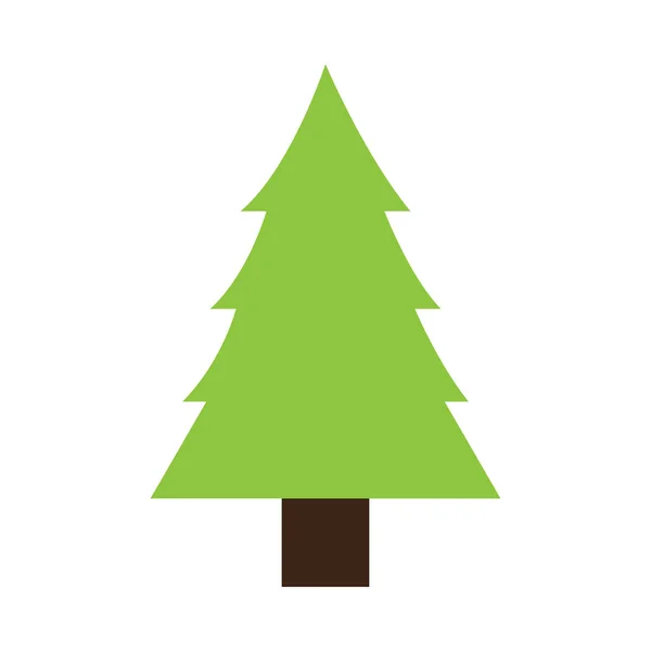 Icono de árbol aislado — Vector de stock