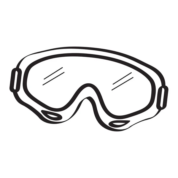 Óculos de inverno isolados — Vetor de Stock