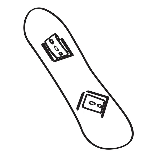 Icono de snowboard aislado — Archivo Imágenes Vectoriales