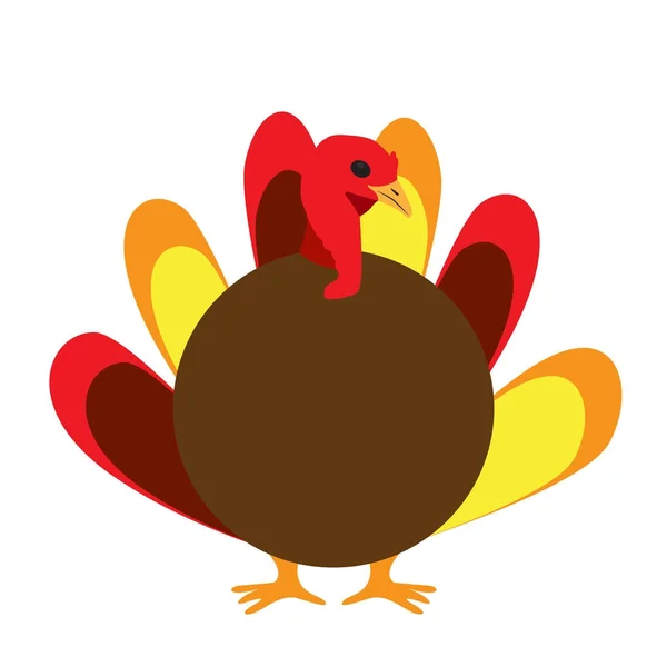 Isolated turkey icon — Stock Vector