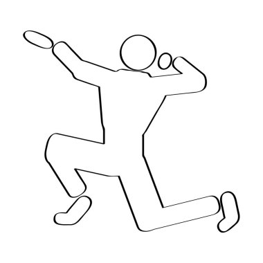 İzole atlet simgesi