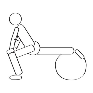 İzole vücut geliştirmeci simgesi