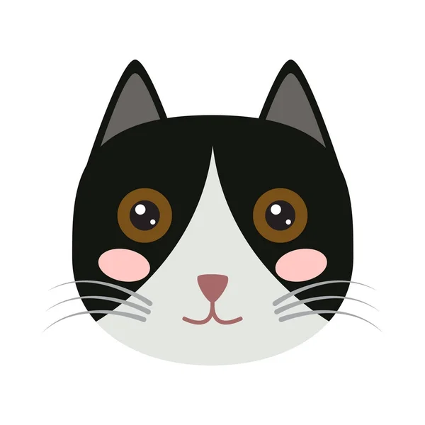 Icono aislado gato lindo — Archivo Imágenes Vectoriales