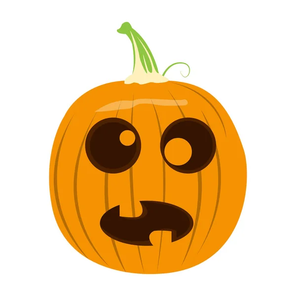 Isolated halloween jack-o-lantern — Stock Vector