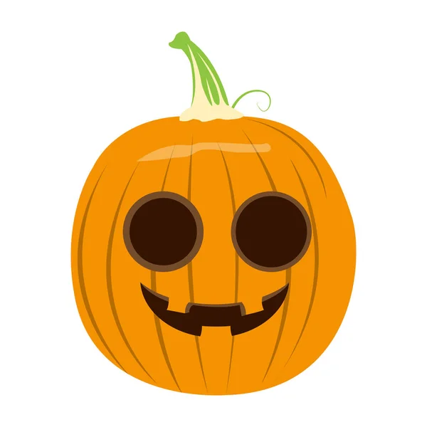 Na białym tle halloween jack-o latarnia — Wektor stockowy