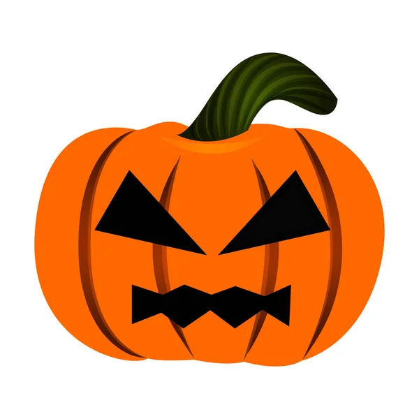 Jack-o-lanterna isolata di Halloween — Vettoriale Stock