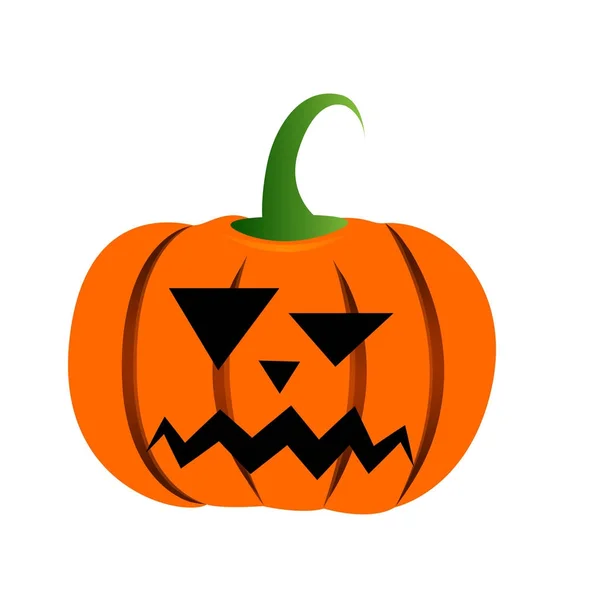 Geïsoleerde halloween jack-o-lantern — Stockvector