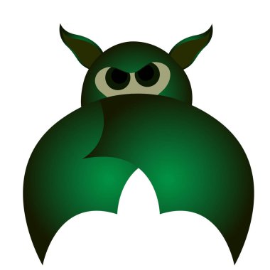 İzole Cadılar Bayramı yarasa