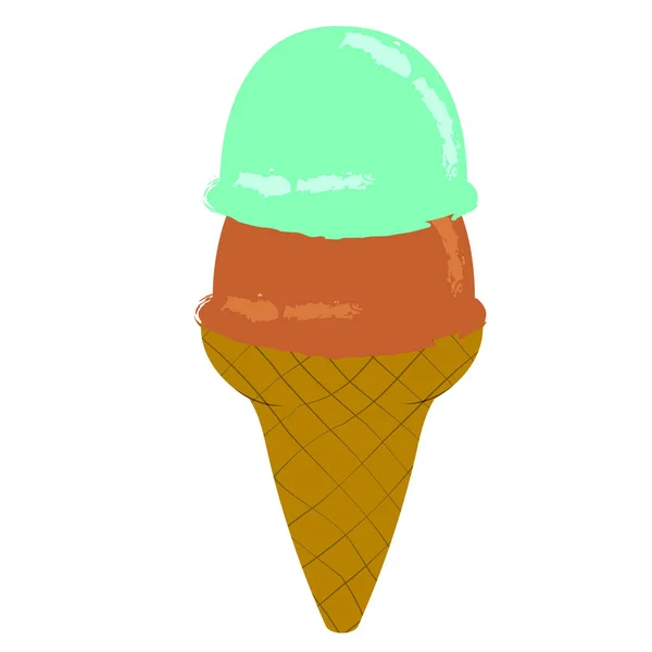 Helado aislado — Archivo Imágenes Vectoriales