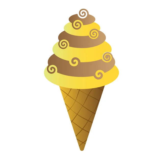 Изолированное мороженое — стоковый вектор