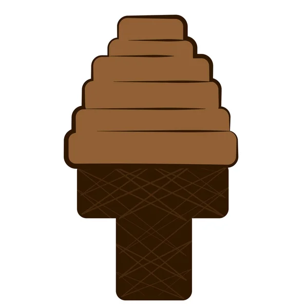 孤立的冰淇淋 — 图库矢量图片