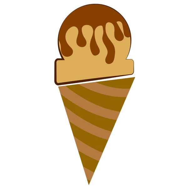 Glace isolée — Image vectorielle