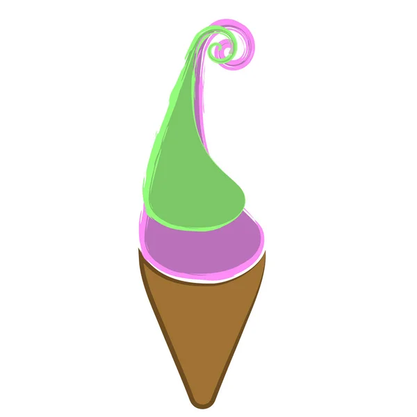 孤立的冰淇淋 — 图库矢量图片