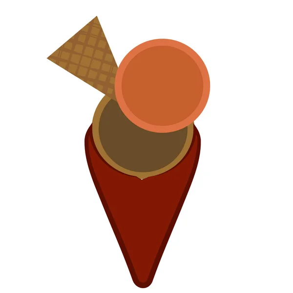 Glace isolée — Image vectorielle