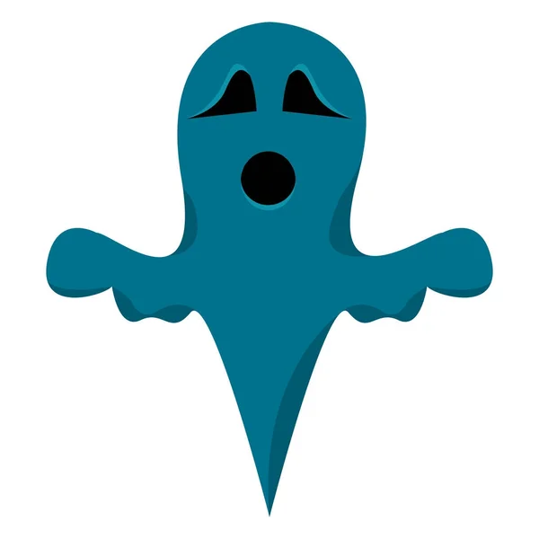 Fantasma azul isolado — Vetor de Stock