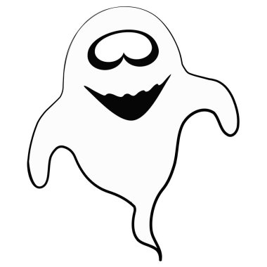 İzole sevimli hayalet