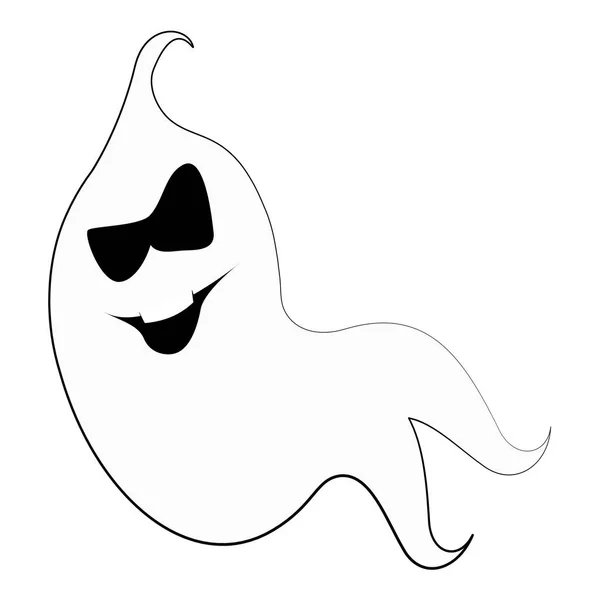 Geïsoleerde schattig ghost — Stockvector