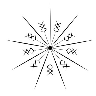 İllüstrasyon izole kar tanesi