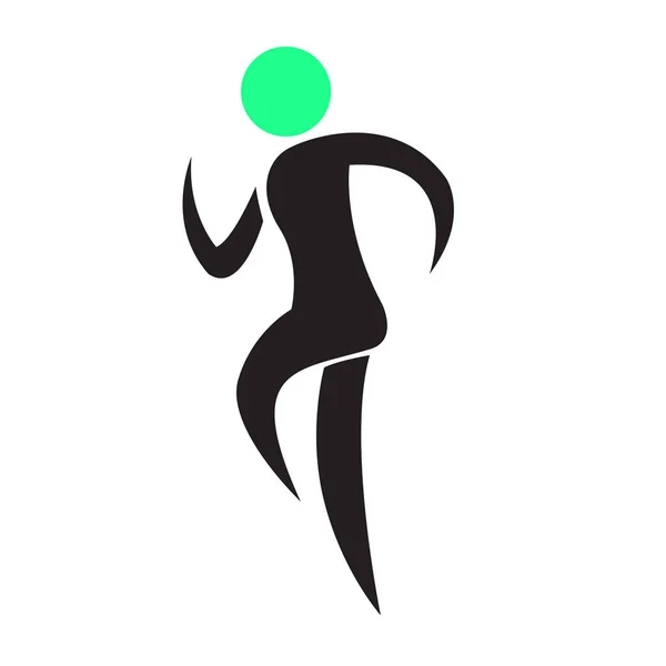 Abstraktní fitness ikona — Stockový vektor