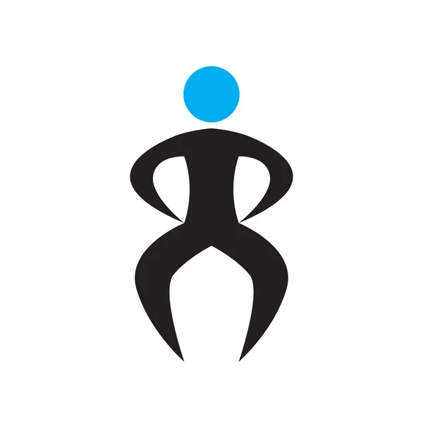 Abstraktní fitness ikona — Stockový vektor