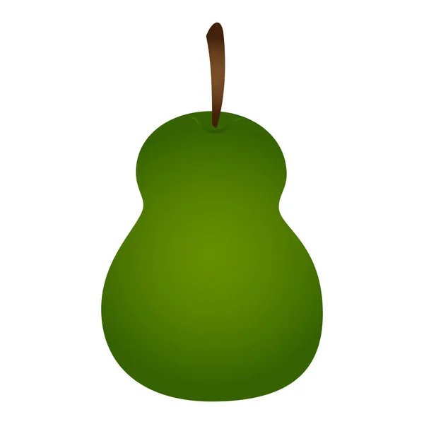 Pear on white background — Stock Vector