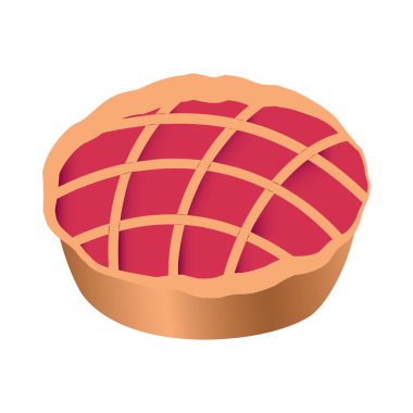 İzole edilmiş turta simgesi